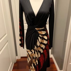 Fitted silk jersey dress by Issa